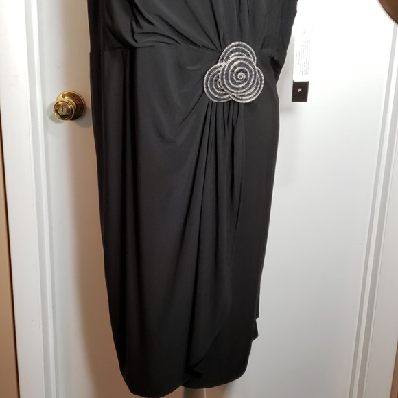 Tiana B. * Black Sleeveless Midi Dress * Washable - Picture 3 of 8